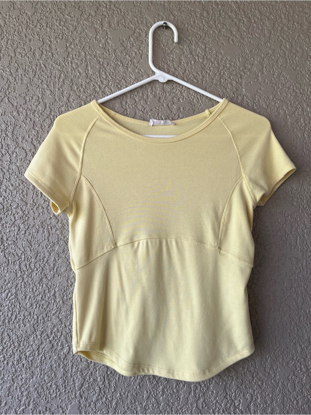Jolie Pale Yellow Short Sleeve Tee